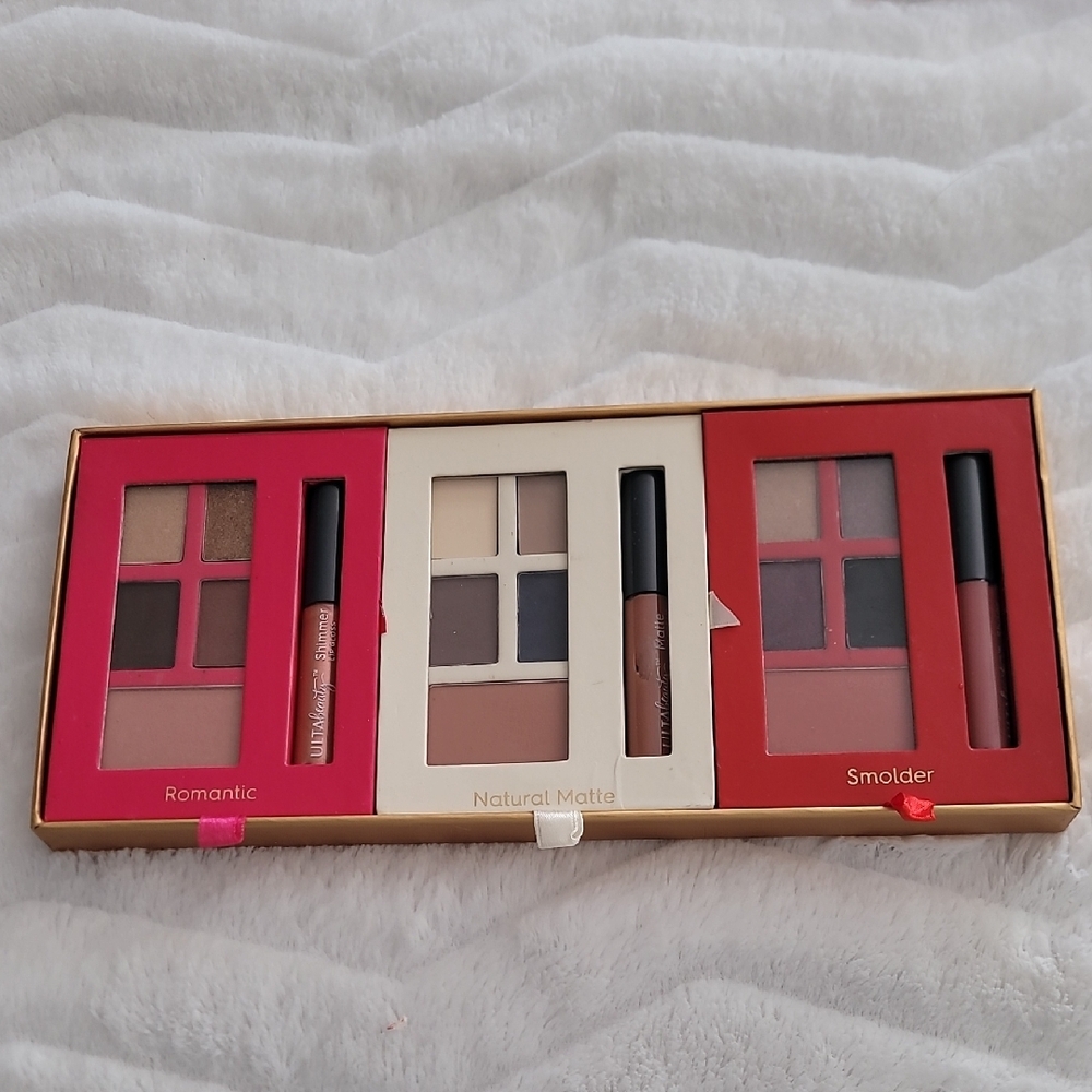Ulta Beauty Joy To The Girl 3 Palette Set... Romantic, Natural Matte, & Smolder